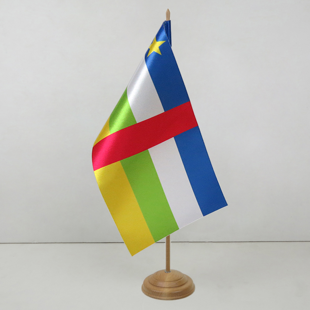 Прапорець ЦАР на дерев&rsquo;яній підставці